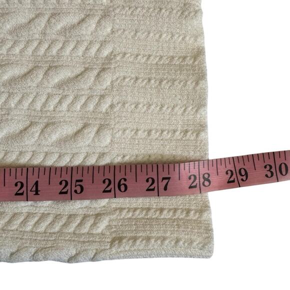 Rebecca Taylor Cable Zip Shell White Short Sleeve Sweater NWT - Picture 11 of 11